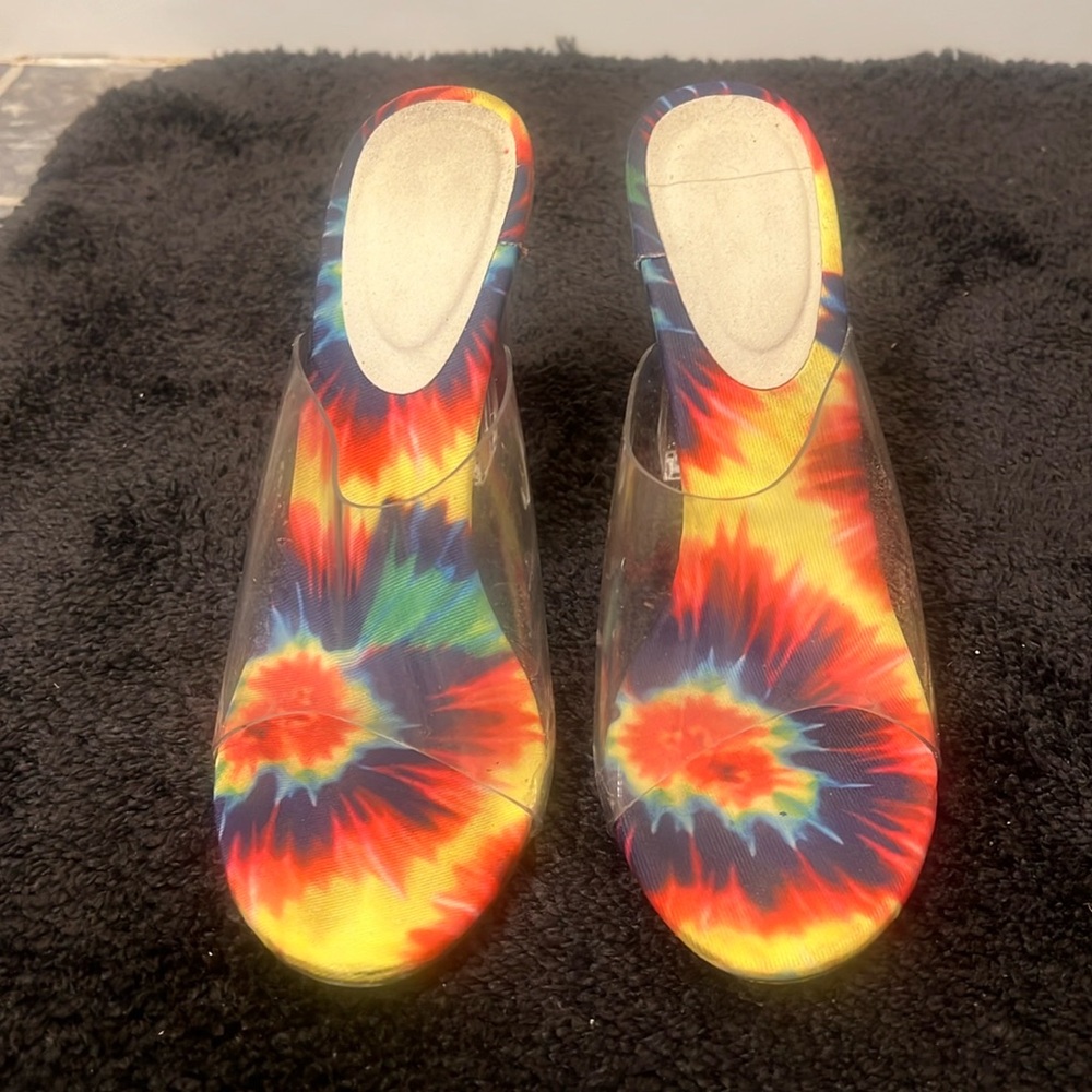 Clear/Rainbow Heels